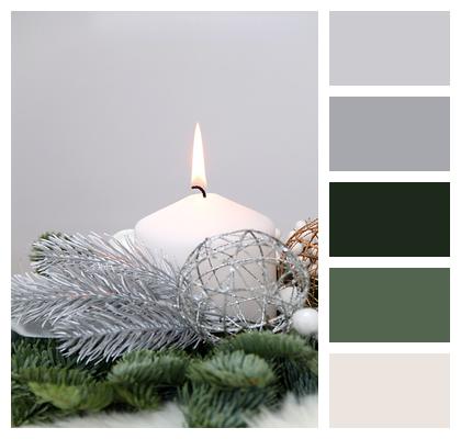 Flame Advent Wreath Candle Image
